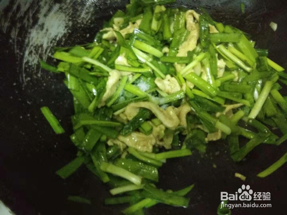简单菜-鸡胸肉炒韭菜