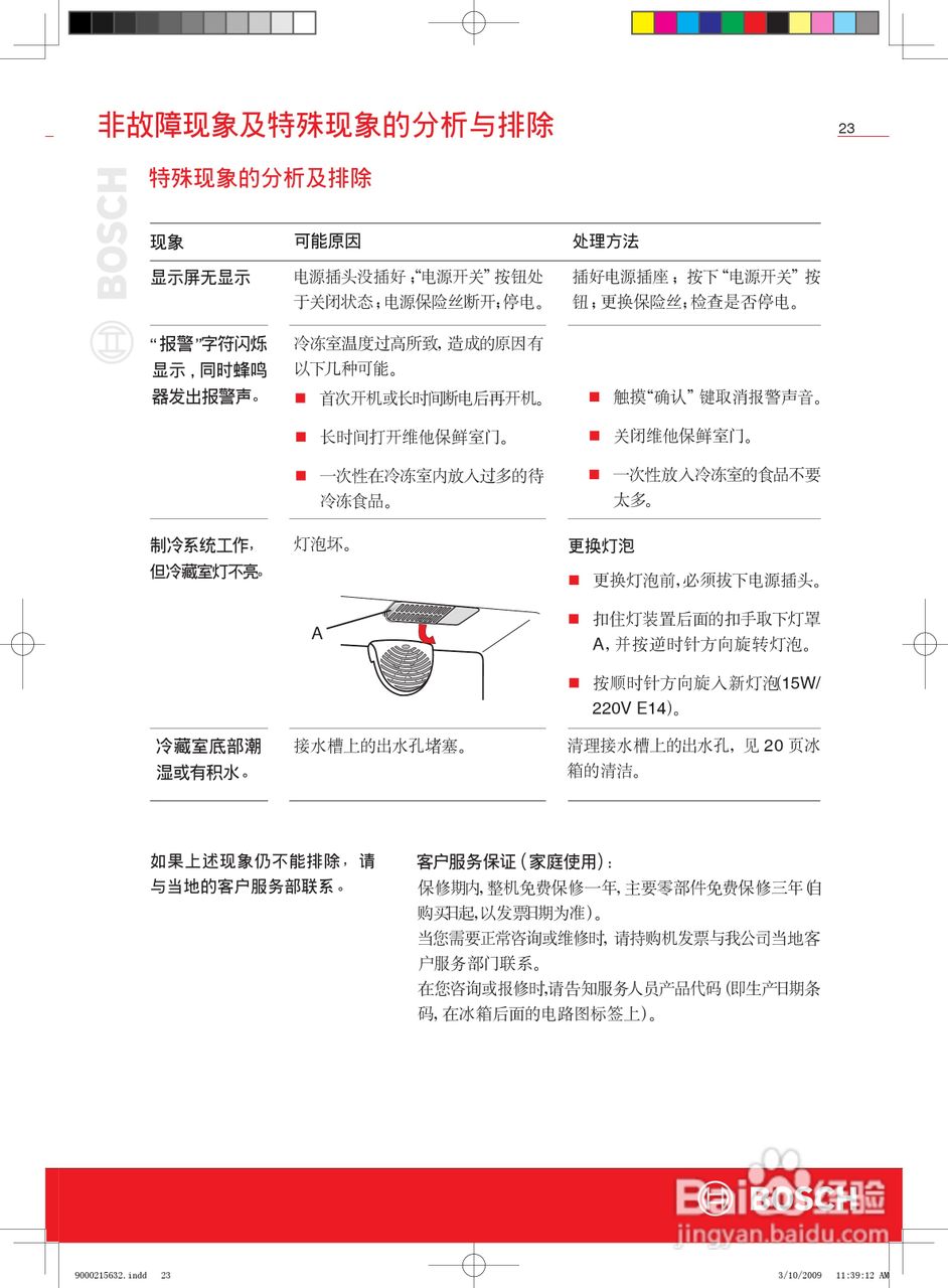 博世KGF29846TI冰箱使用说明书:[3]
