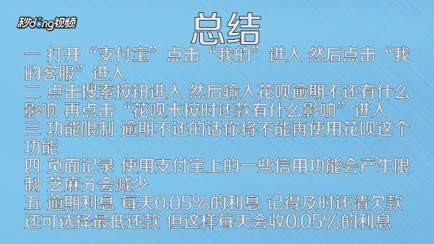 花呗欠款过期不还有什么影响