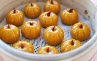 香甜糯米南瓜糕