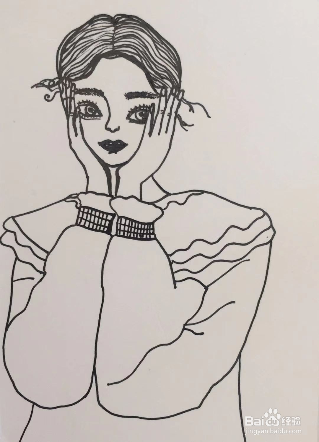 插画教程之害羞的朵儿