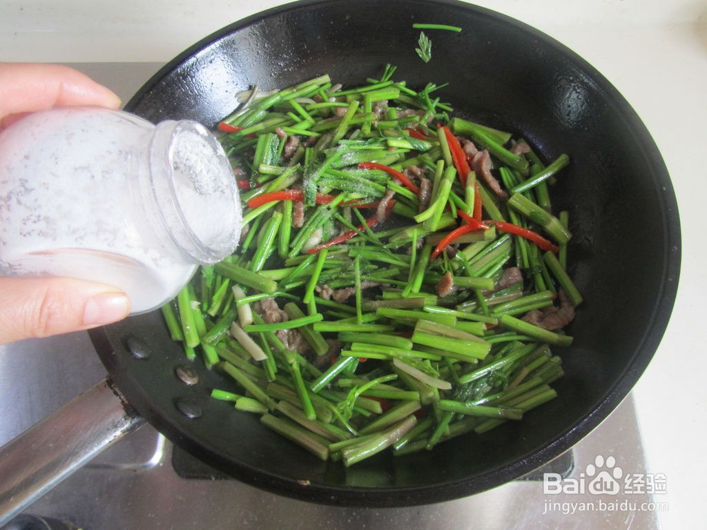 芹菜炒肉丝的做法