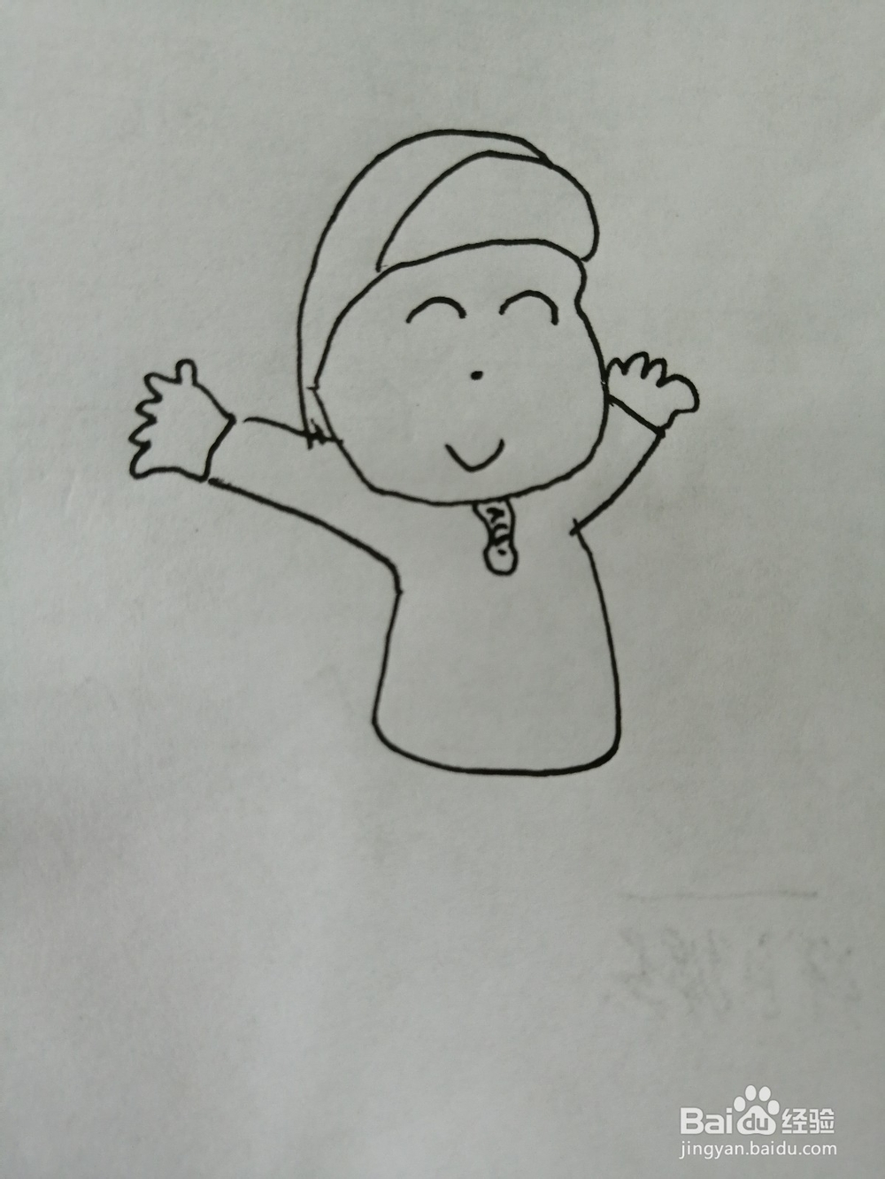 可爱的小男孩怎么画