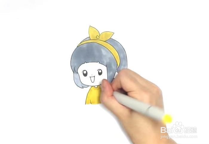 狄淇儿的简笔画怎么画