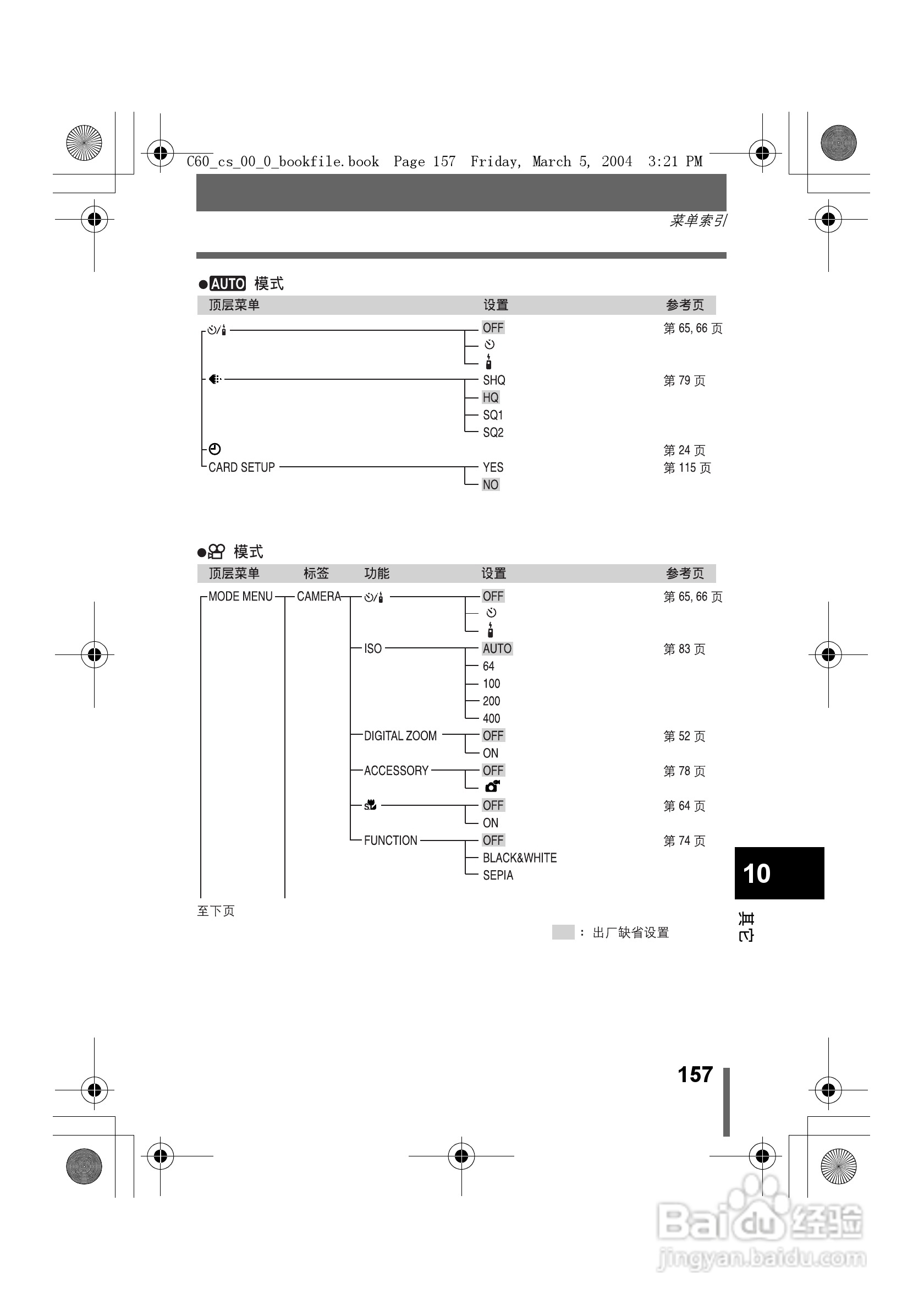 奥林巴斯 C-60ZOOM数码相机说明书:[16]