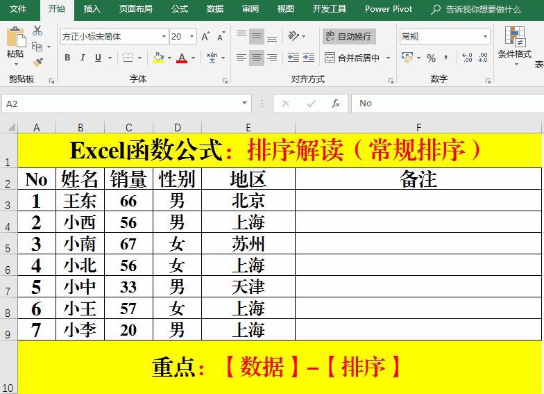Excel函数公式：关于数据排序的函数和操作技巧