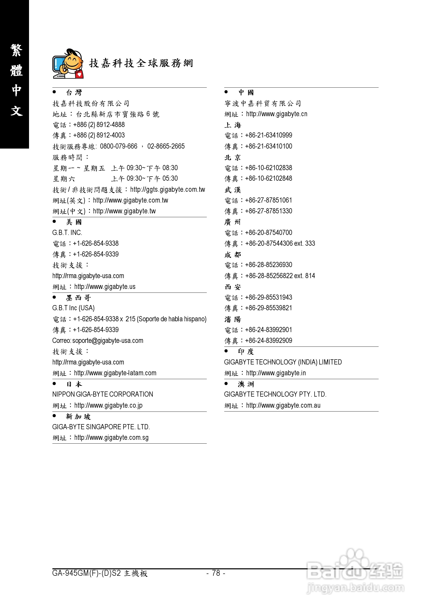 技嘉GA-945GM-S2型主板说明书:[8]