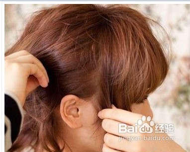 日式短发盘发技巧