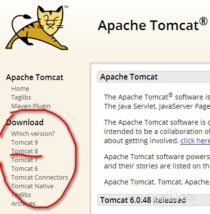 如何在官网下载Apache tomcat src.zip