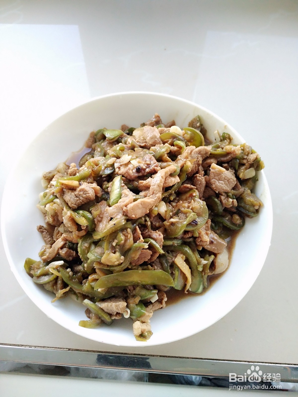 肉丝炒茄子 家常菜