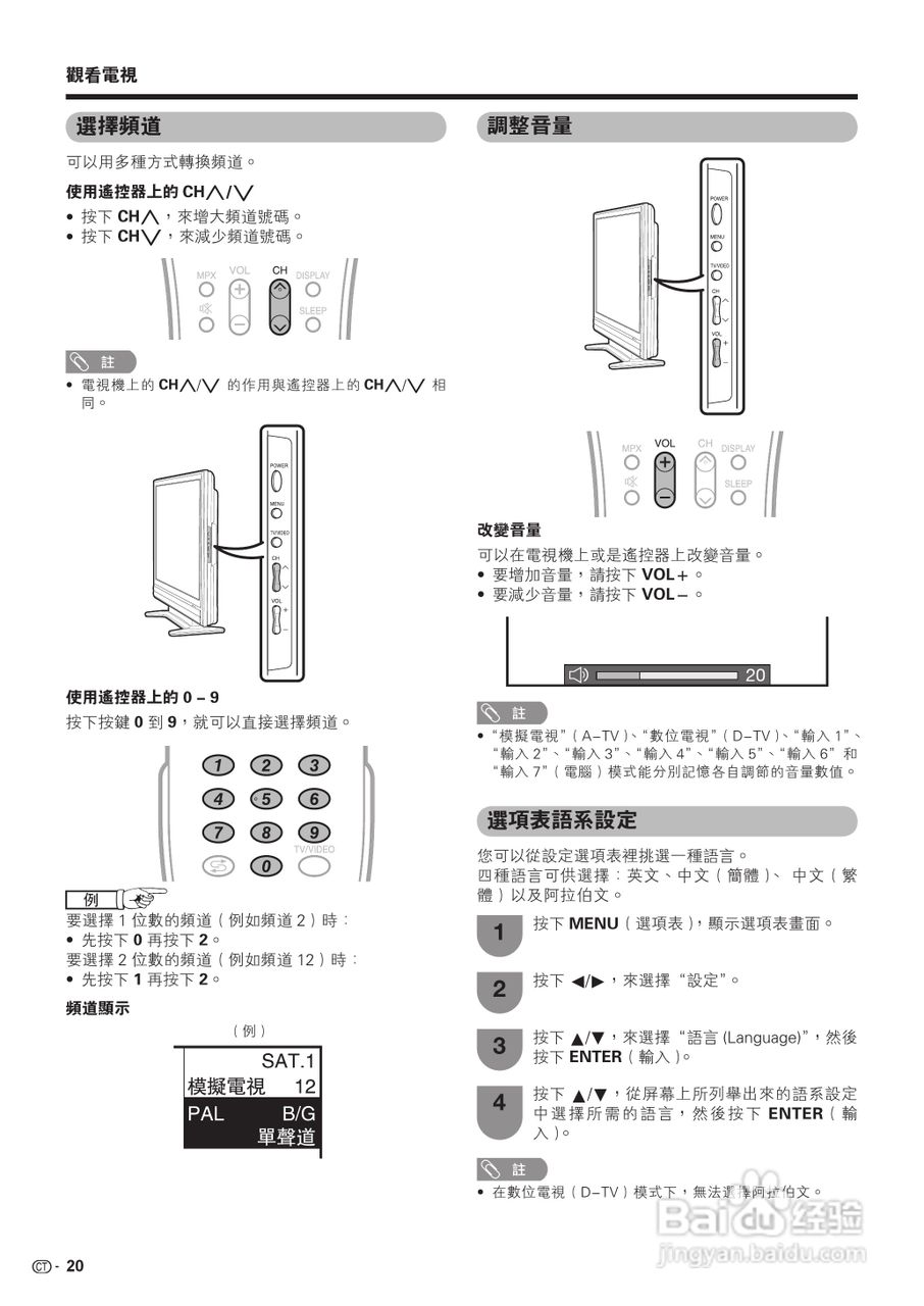 声宝LC-42G77H型液晶电视机说明书:[3]