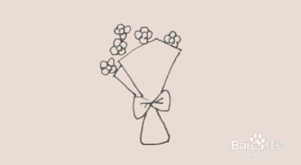 如何画“一束花”