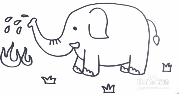 简笔画——大象