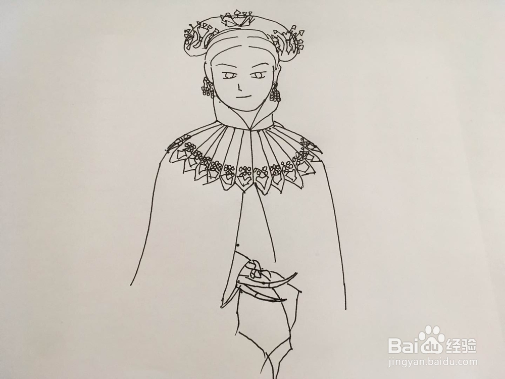 怎样画出《延禧攻略》里面的娴妃娘娘简笔画