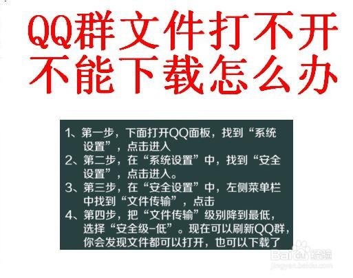 <b>QQ群文件打不开，无法查看和下载怎么办</b>