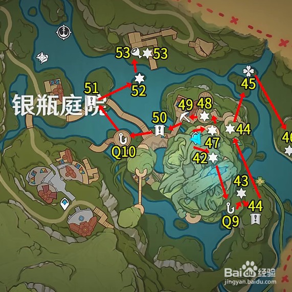 原神3.8银瓶庭院右侧宝箱位置在哪里