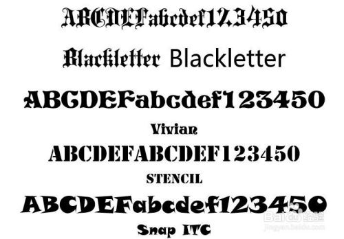 有哪些漂亮的英文字体及如何表现 百度经验