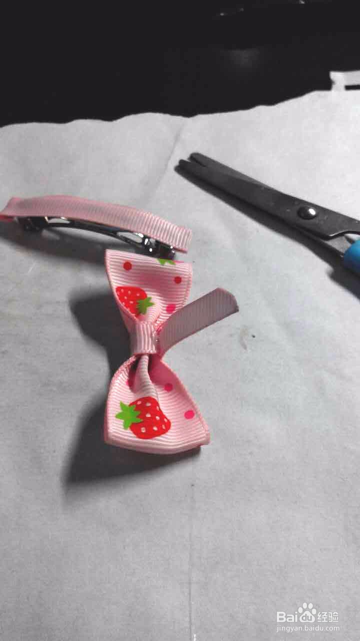 儿童头饰蝴蝶结手工diy