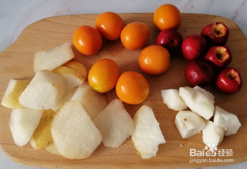 金桔雪梨水的做法