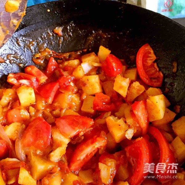 土豆炖番茄的做法