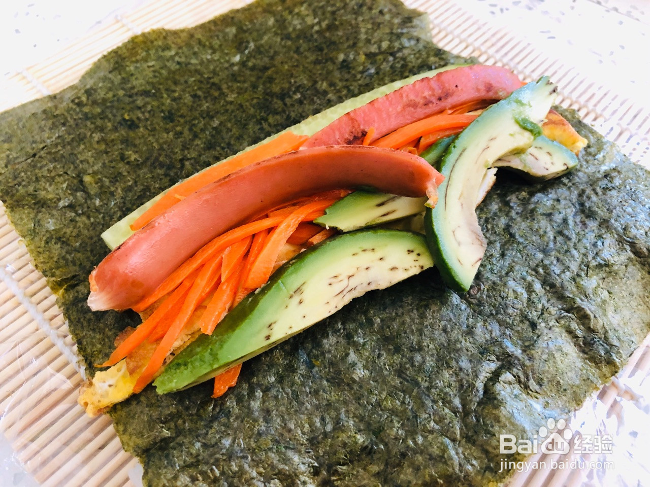 三文鱼反转寿司的做法