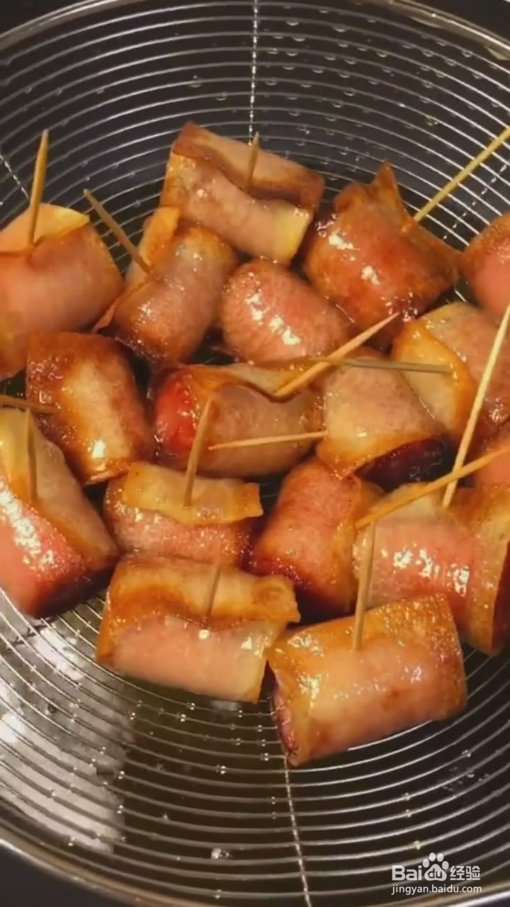 如何制作土豆片卷火腿