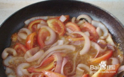 开胃美食鲜茄烩鱼片