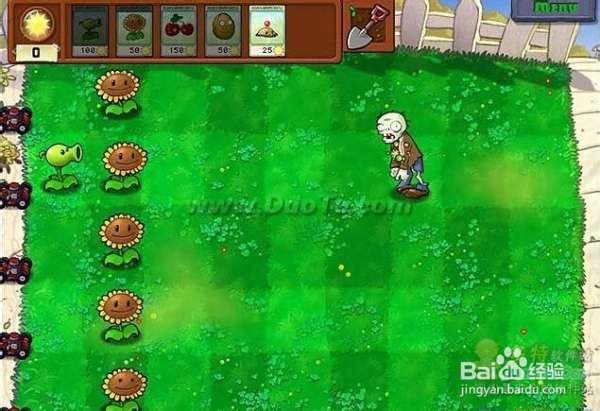 《植物大战僵尸》第一大关详细流程攻略