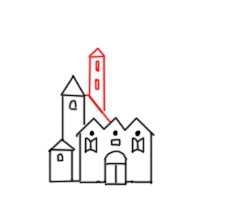 古堡城镇怎么画