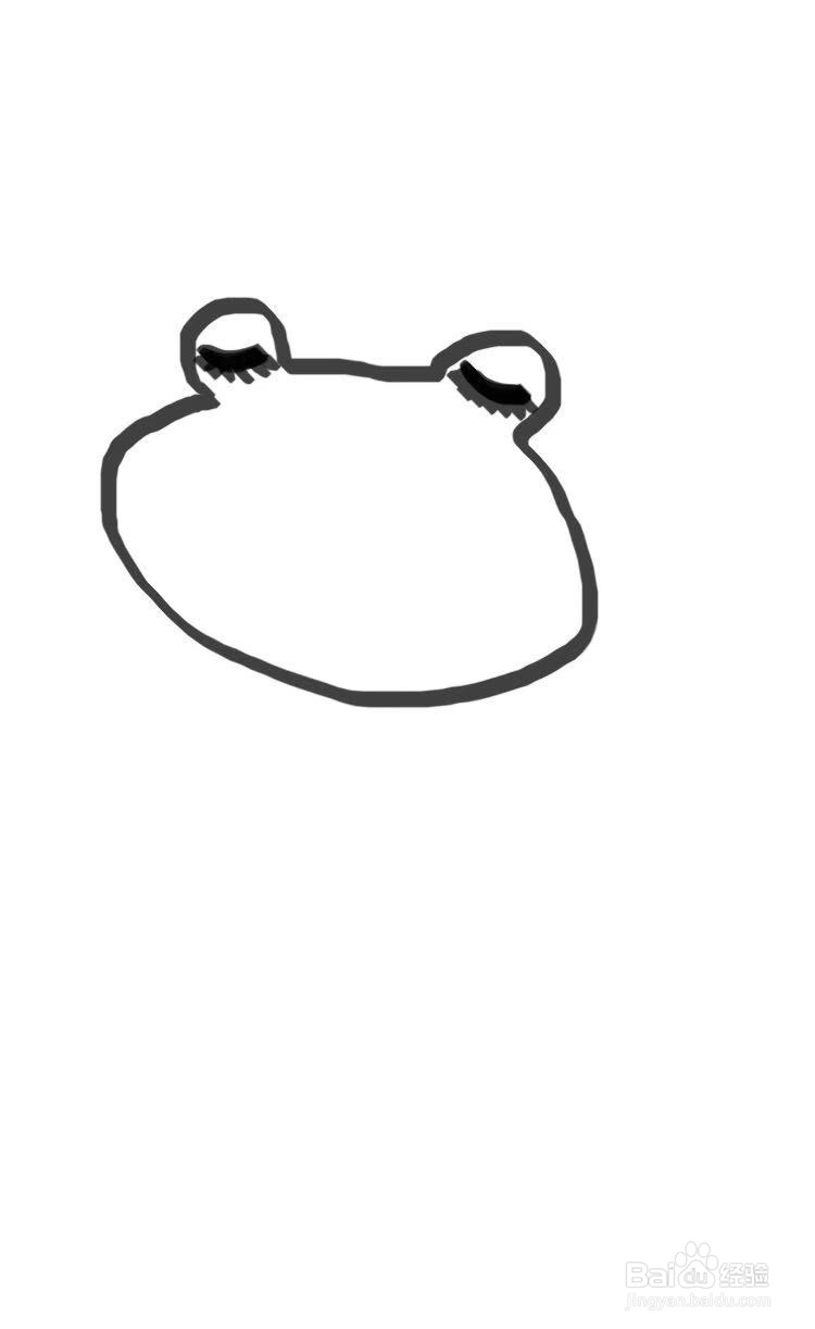 简笔画教程之可爱的青蛙