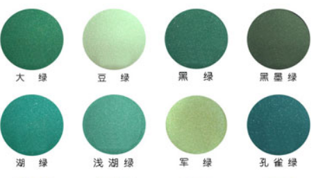 绿色系色卡及颜色名称有哪些