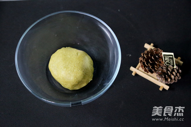 抹茶白巧克力夹心球饼干