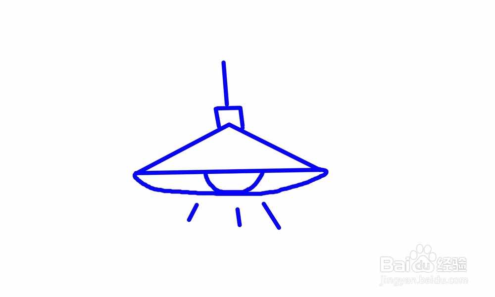 简笔画吊灯如何画