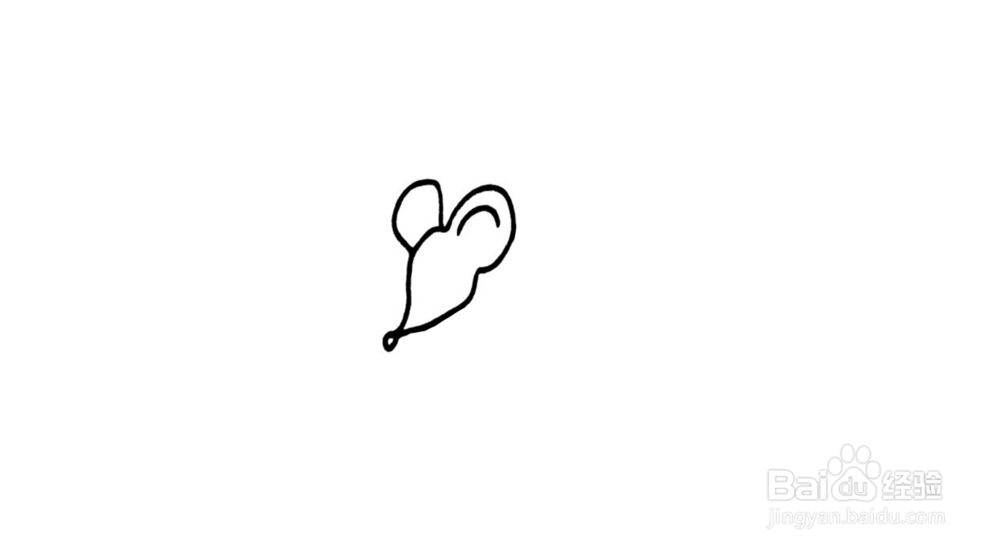 老鼠简笔画怎么画