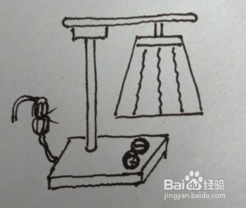 台灯的简笔画