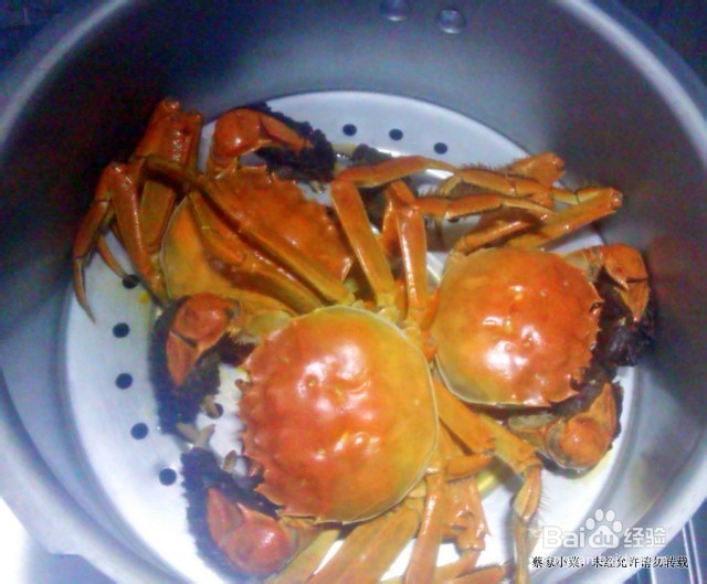 吃蟹的又一种选择――紫苏蒸湖蟹