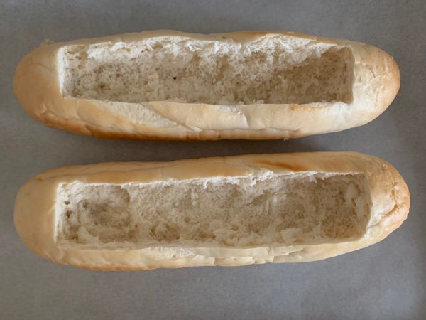 培根蘑菇法棍披萨