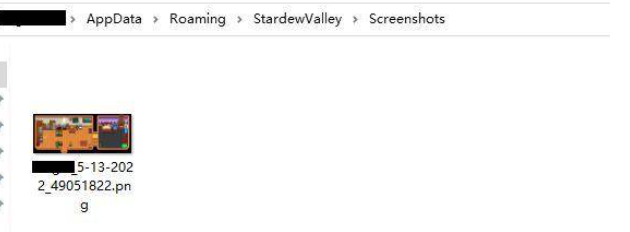 星露谷物语截图保存在哪？