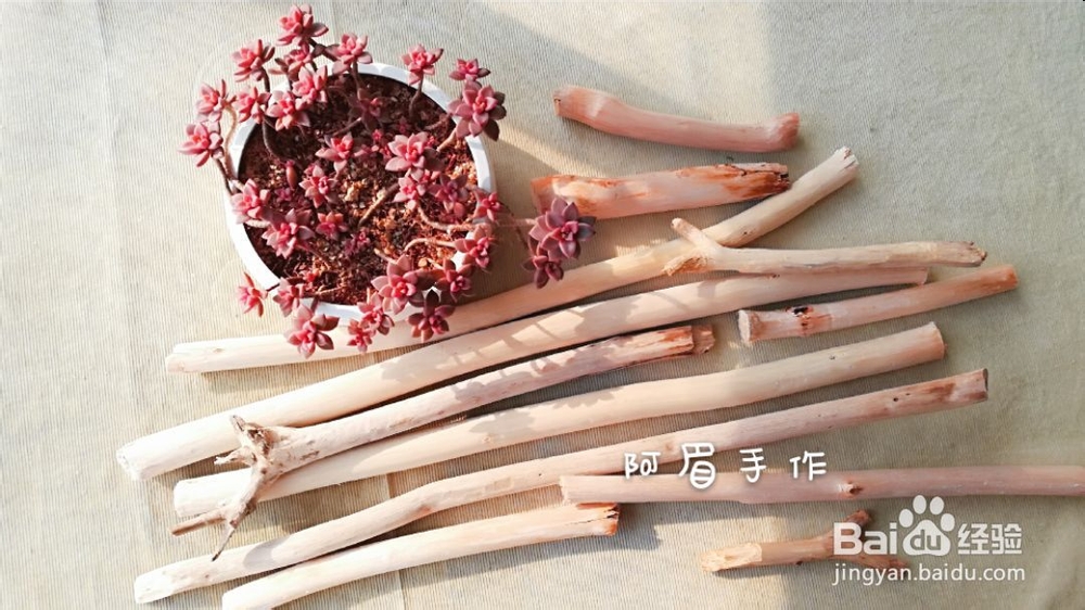 废物利用做废物挂毯木杆