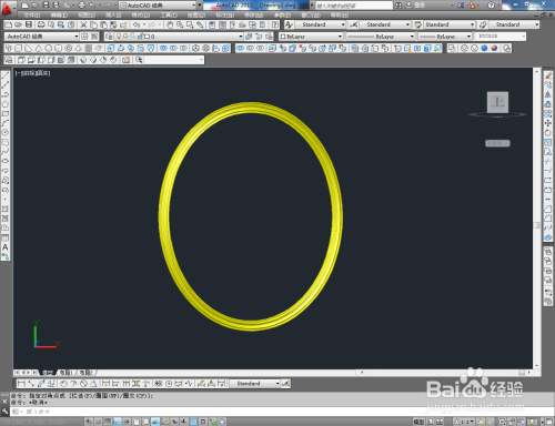 CAD椭圆画框制作教程