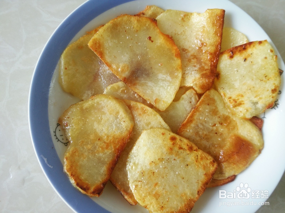 煎马铃薯片的做法