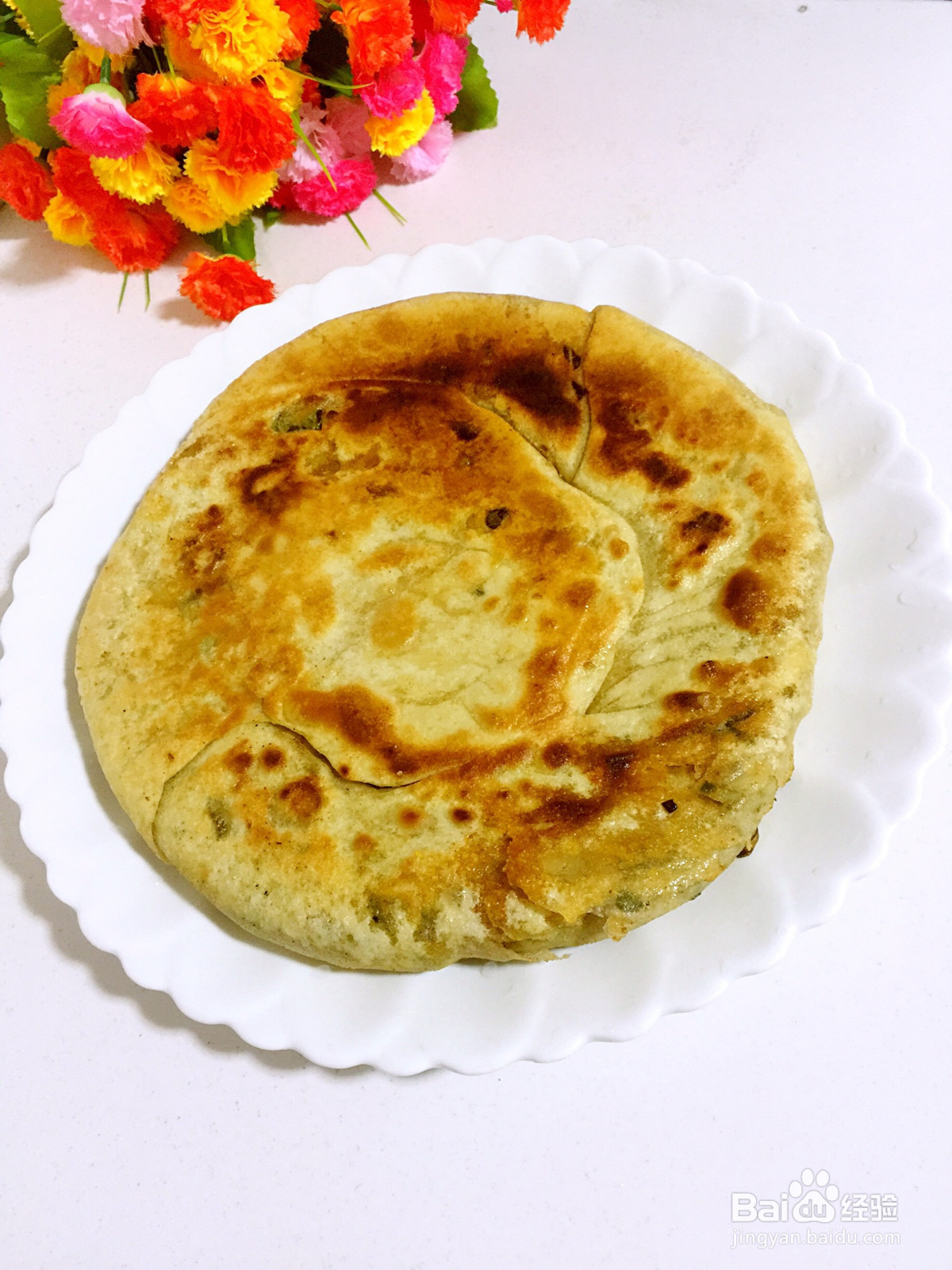 椒盐葱油饼的做法
