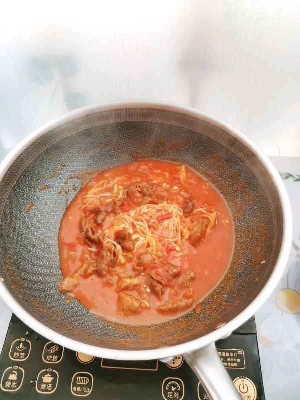 茄汁肥牛金针菇