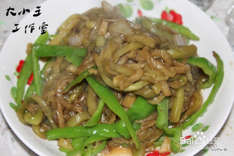 懒人炒菜 尖椒茄子的做法