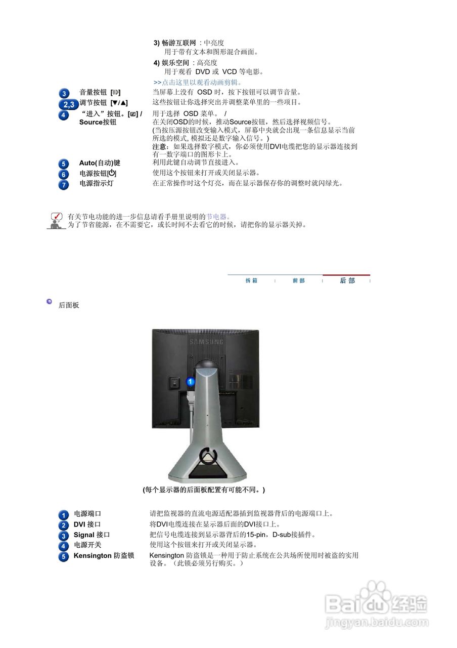 三星713BM液晶显示器使用说明书:[2]