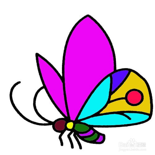 PS图像处理案例：黑白蝴蝶变彩蝶