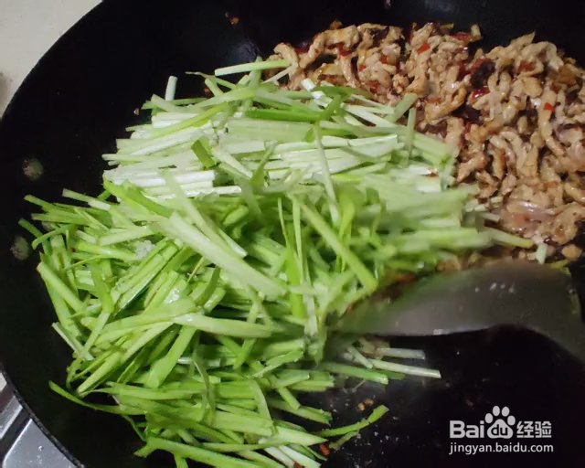 非常简单的韭黄肉丝