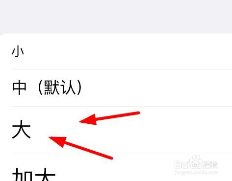iPhone14如何设置样式大小为大的效果