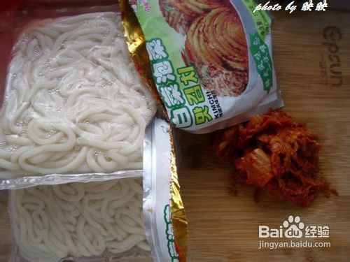 辣白菜炒乌冬面