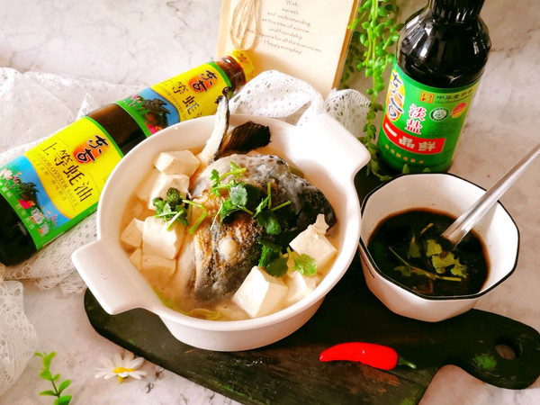 三文鱼头豆腐煲